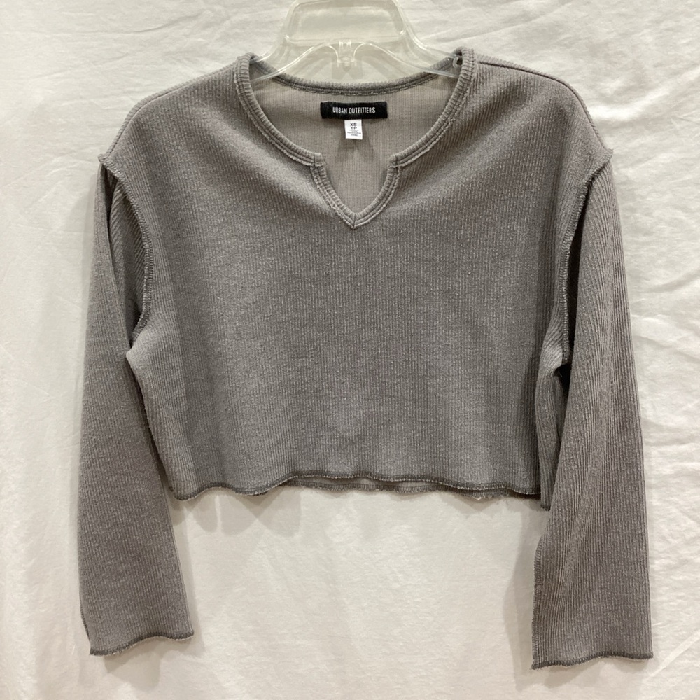 Urban Outfitters Gray Crop Top